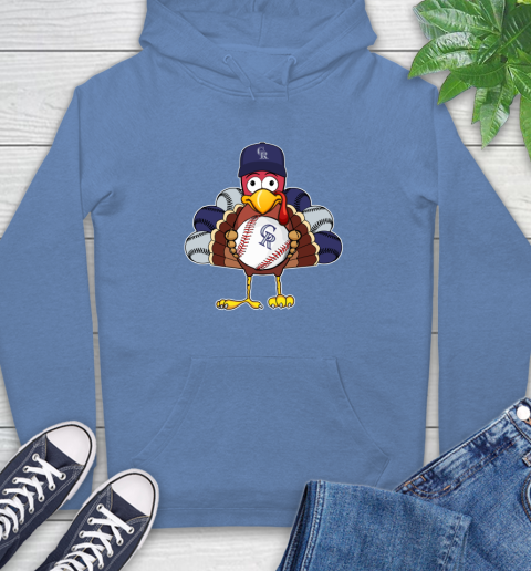 Colorado Rockies Turkey thanksgiving Hoodie 11
