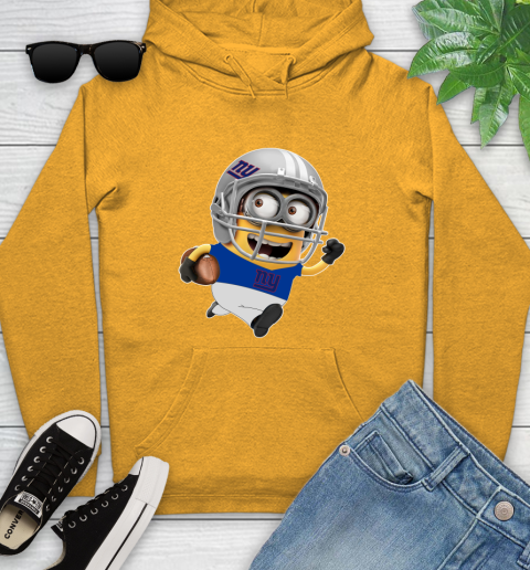 NFL New York Giants Minions Disney Football Sports Youth Hoodie 3