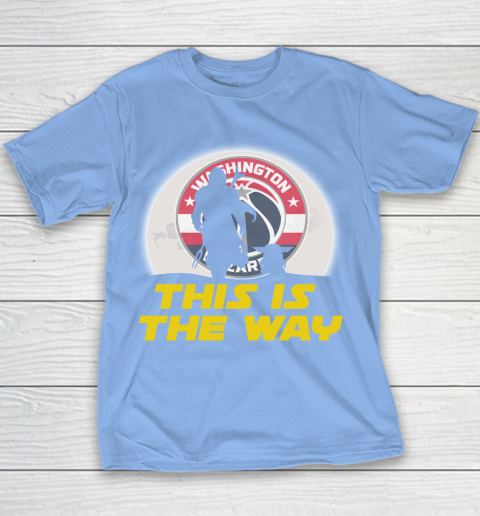 Washington Wizards NBA Basketball Star Wars Yoda And Mandalorian This Is The Way Youth T-Shirt 8