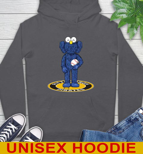 MLB Baseball Pittsburgh Pirates Kaws Bff Blue Figure Shirt Hoodie 7