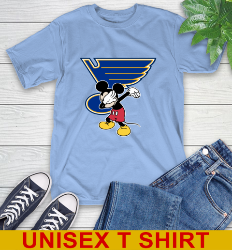 St.Louis Blues NHL Hockey Dabbing Mickey Disney Sports T-Shirt 11
