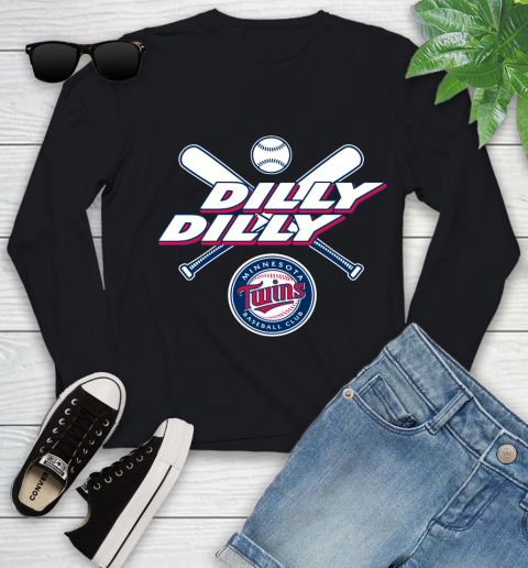 MLB Minnesota Twins Dilly Dilly Baseball Sports Youth Long Sleeve 2