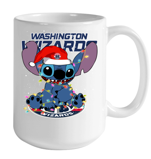 Washington Wizards NBA noel stitch Basketball Christmas Color Changing Mug 15oz 2