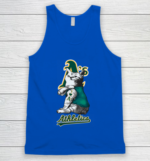 MLB Baseball My Cat Loves Oakland Athletics Tank Top 4