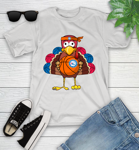 Philadelphia 76ers Turkey thanksgiving day Youth T-Shirt