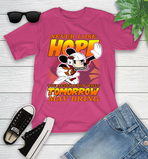 Atlanta Falcons NFL Football Mickey Disney Never Lose Hope (2) Youth T-Shirt 11