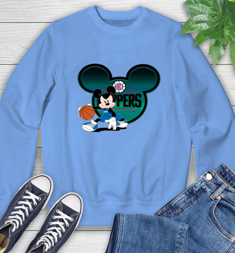 NBA LA Clippers Mickey Mouse Disney Basketball Sweatshirt 11