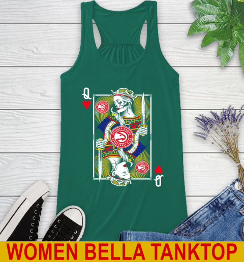 NBA Basketball Atlanta Hawks The Queen Of Hearts Card Shirt Racerback Tank 5