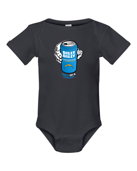 Bud Light Dilly Dilly! Los Angeles Chargers Birds Of A Cooler Infant Baby Rib Bodysuit