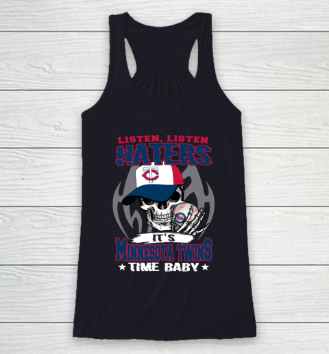 Listen Haters It is TWINS Time Baby MLB Racerback Tank 7