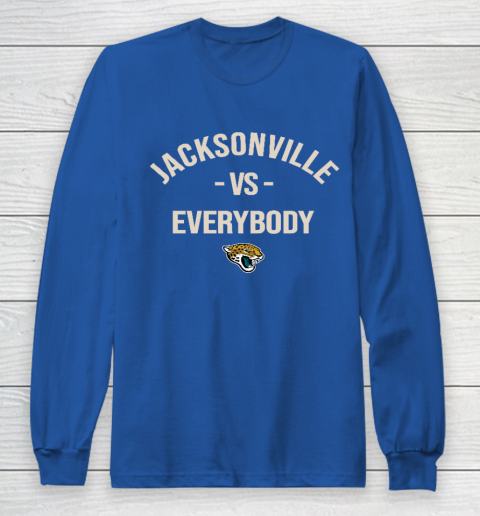 Jacksonville Jaguars Vs Everybody Long Sleeve T-Shirt 6