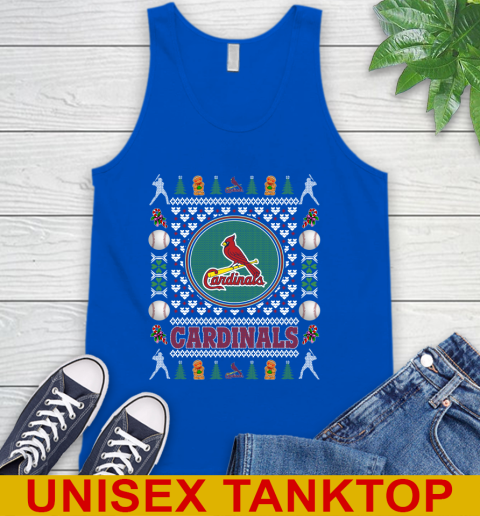 St.Louis Cardinals Merry Christmas MLB Baseball Loyal Fan Tank Top 4