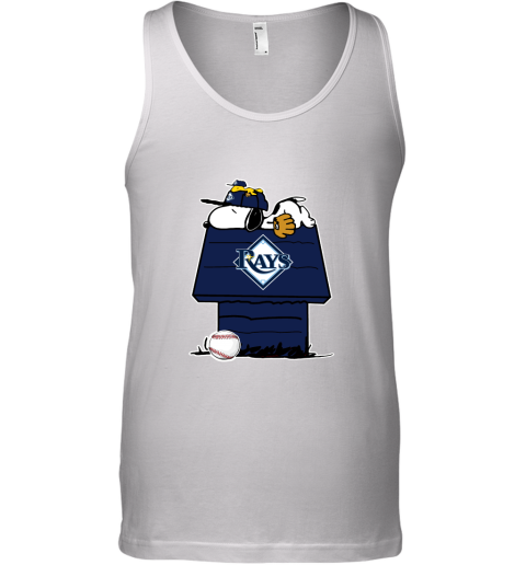 Tampa Bay Rays Snoopy And Woodstock Resting Together MLB Tank Top