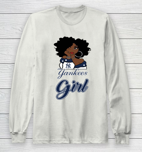 New York Yankeess Girl MLB Long Sleeve T-Shirt 12