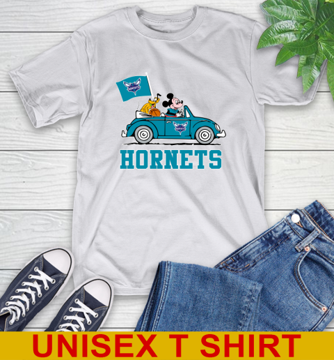 NBA Basketball Charlotte Hornets Pluto Mickey Driving Disney Shirt T-Shirt 12