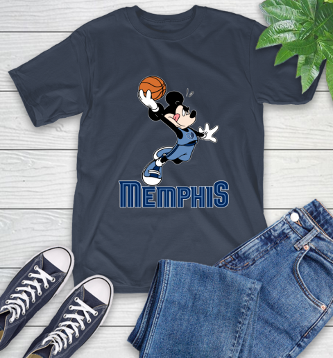 NBA Basketball Memphis Grizzlies Cheerful Mickey Mouse Shirt T-Shirt 4