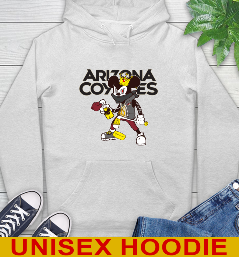 Arizona Coyotes NHL Hockey Mickey Peace Sign Sports Hoodie