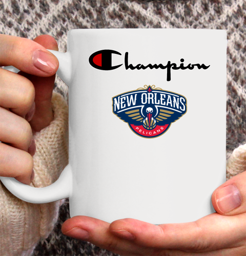 NBA Basketball New Orleans Pelicans Champion Shirt Ceramic Mug 11oz