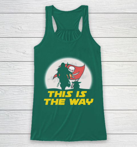Tampa Bay Buccaneers NFL Football Star Wars Yoda And Mandalorian This Is The Way Racerback Tank 5