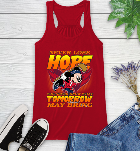 Washington Capitals NHL Hockey ootball Mickey Disney Never Lose Hope Racerback Tank 5