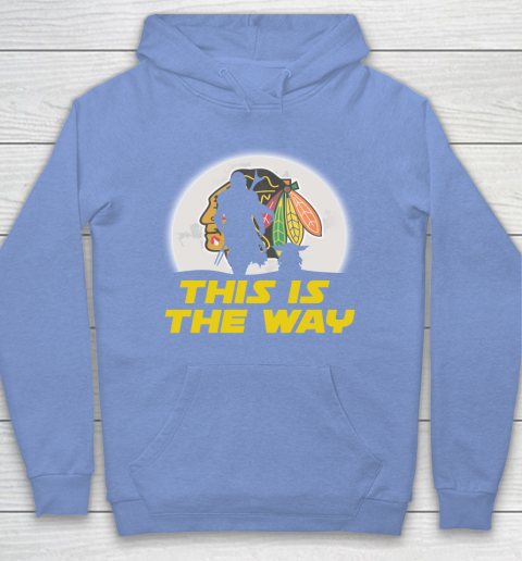 Chicago Blackhawks NHL Ice Hockey Star Wars Yoda And Mandalorian This Is The Way Hoodie 8