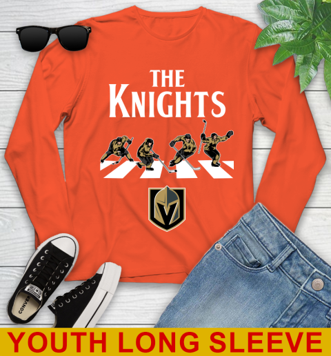 NHL Hockey Vegas Golden Knights The Beatles Rock Band Shirt Youth Long Sleeve 3