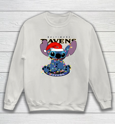 Baltimore Ravens NFL Football noel stitch Christmas Sweatshirt 8