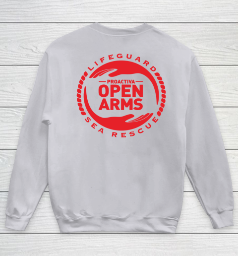 Open Arms Pep Guardiola - Print On Front And Back Youth Sweatshirt 6