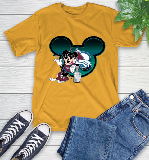NHL Colorado Avalanche Stanley Cup Mickey Mouse Disney Hockey T Shirt T-Shirt 3