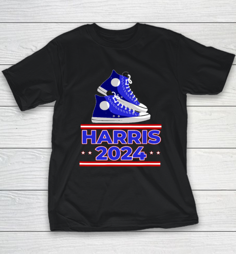 HARRIS 2024 Vote President Kamala Election Sneakers Meme Youth T-Shirt