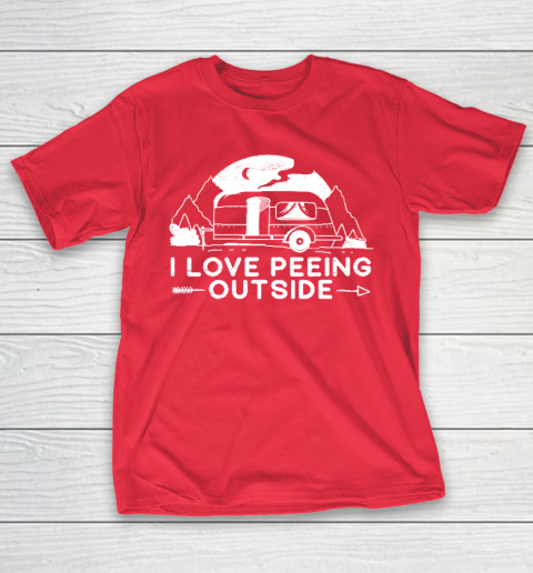 I Love Peeing Outside Camper Van Funny Camping T-Shirt 9