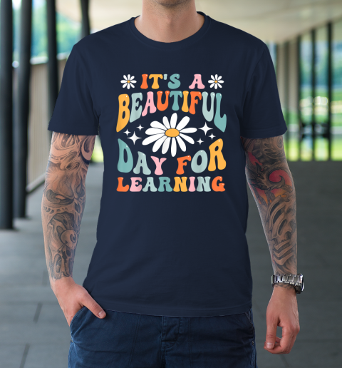 It's Beautiful Day For Learning Retro Teacher Back To School T-Shirt 10