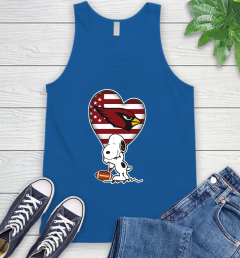 Arizona Cardinals NFL Football The Peanuts Movie Adorable Snoopy Tank Top 5
