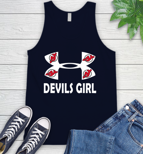 NHL New Jersey Devils Girl Under Armour Hockey Sports Tank Top 2