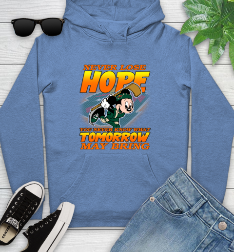 Minnesota Wild NHL Hockey ootball Mickey Disney Never Lose Hope Youth Hoodie 13