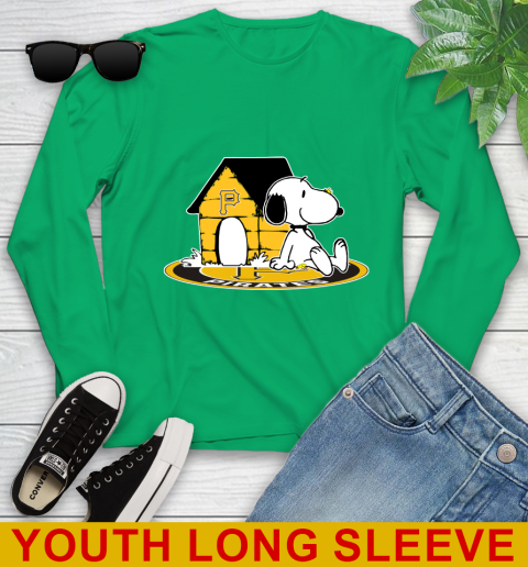MLB Baseball Pittsburgh Pirates Snoopy The Peanuts Movie Shirt Youth Long Sleeve 7