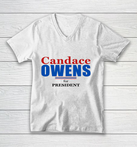 Candace Owens for President 2024 (3) V-Neck T-Shirt