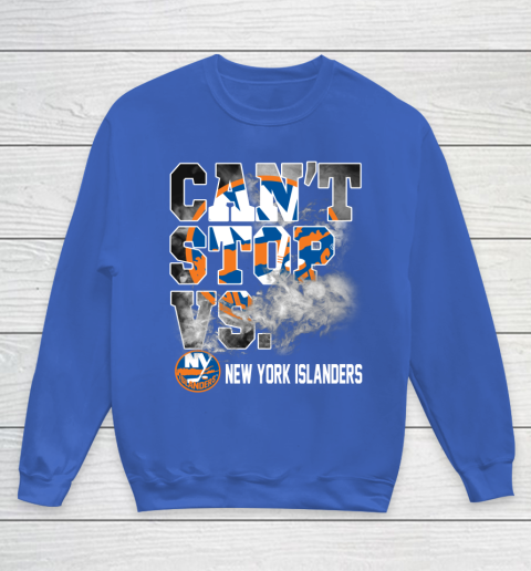 NHL New York Islanders Hockey Can't Stop Vs Youth Sweatshirt 6