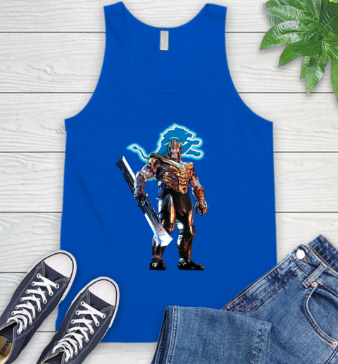 NFL Thanos Gauntlet Avengers Endgame Football Detroit Lions Tank Top 5