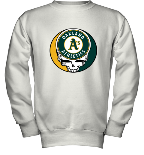Oakland Athletics The Grateful Dead Baseball Mlb Mashup Youth Sweatshirt