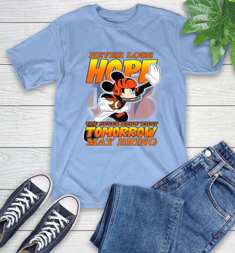Cincinnati Bengals NFL Football Mickey Disney Never Lose Hope T-Shirt 12