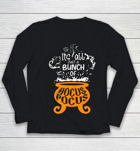 Just a Bunch of Hocus Pocus Funny Halloween Lover Youth Long Sleeve