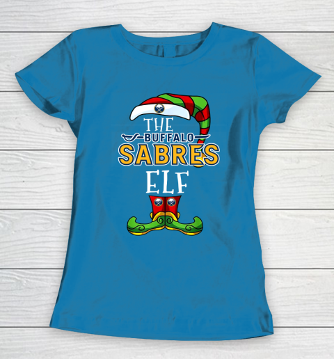 Buffalo Sabres Christmas ELF Funny NHL Women's T-Shirt 6