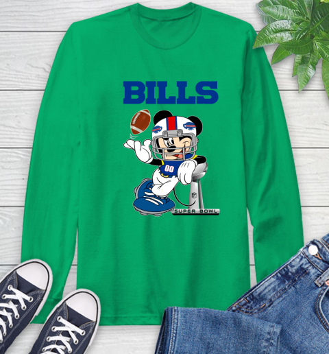 NFL Buffalo Bills Mickey Mouse Disney Super Bowl Football T Shirt Long ...