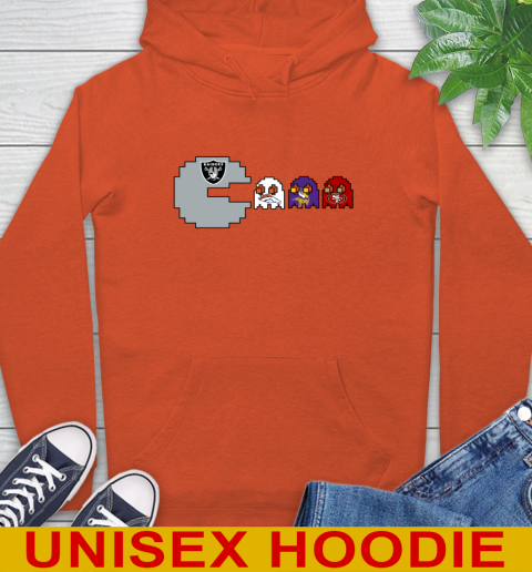 Oakland Raiders NFL Football Pac Man Champion Hoodie 6 Oakland Raiders NFL Football Pac Man Champion Hoodie - Image 6