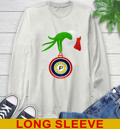 Indiana Pacers Grinch Merry Christmas NBA Basketball Long Sleeve T-Shirt 12