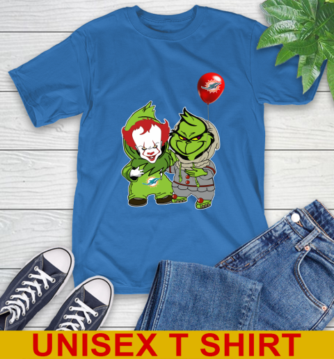 Miami Dolphins Baby Pennywise Grinch Christmas NFL Football T-Shirt 9