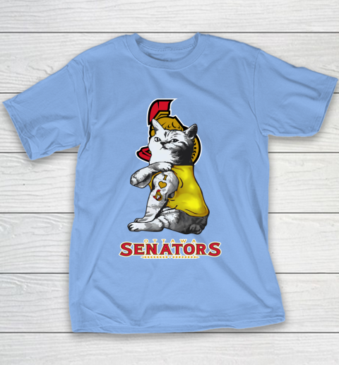 NHL My Cat Loves Ottawa Senators Hockey Youth T-Shirt 8
