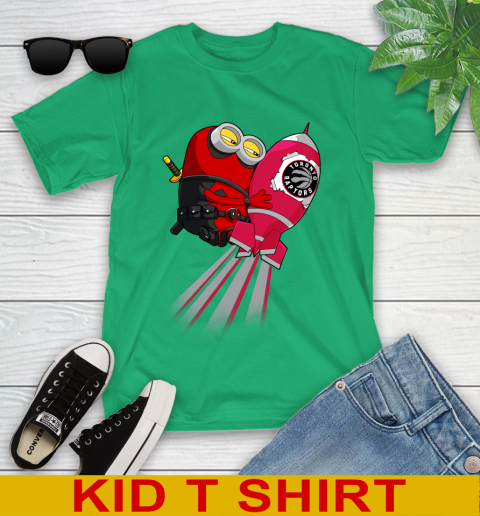 NBA Basketball Toronto Raptors Deadpool Minion Marvel Shirt Youth T-Shirt 7