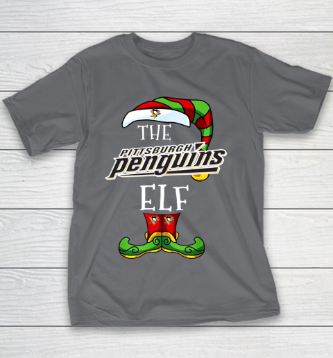 Pittsburgh Penguins Christmas ELF Funny NHL Youth T-Shirt 5